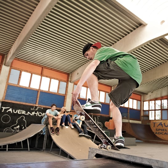 Skaten Funpark tauernhof in Flachau in Österreich