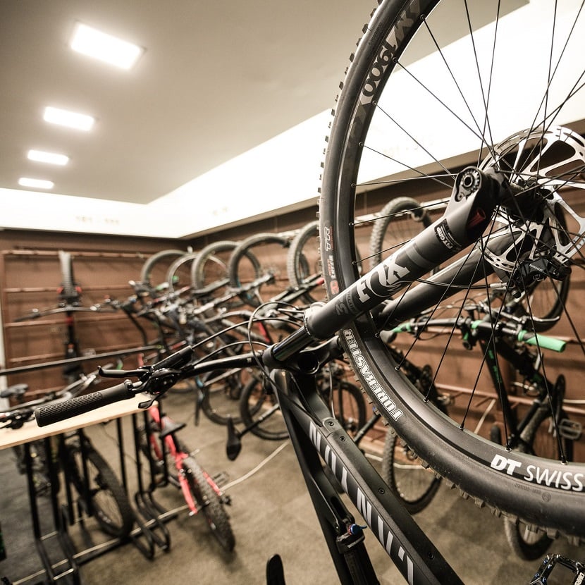 Bikehotel Tauernhof Flachau Bike cellar