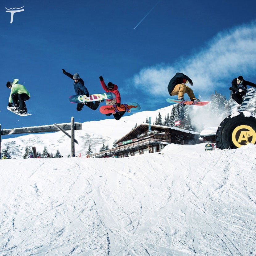 mekka-fuer-freestyle Shuttleberg Flachauwinkl-Kleinarl Absolut Park Kicker Ski Rails