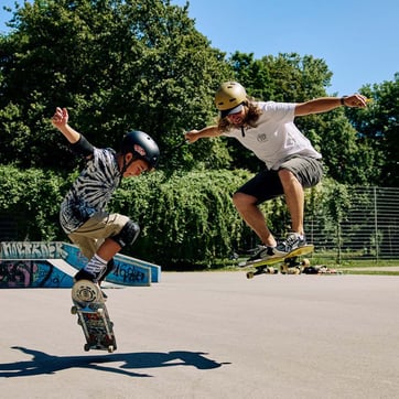 Jump mit Skateboard