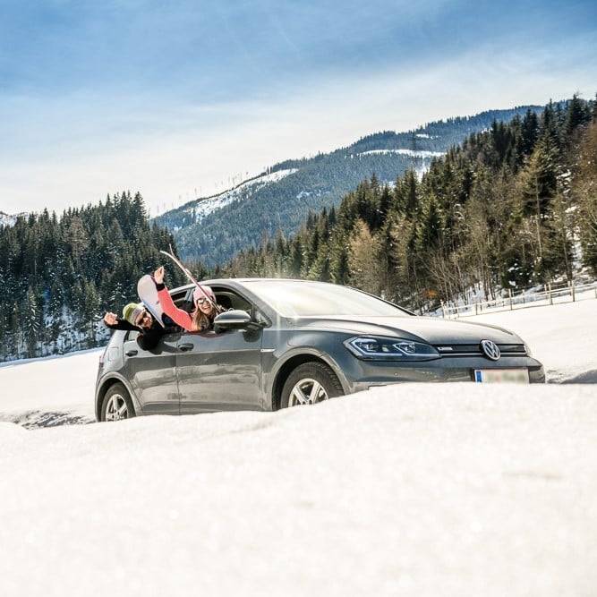 Parking at hotel tauernhof Flachau