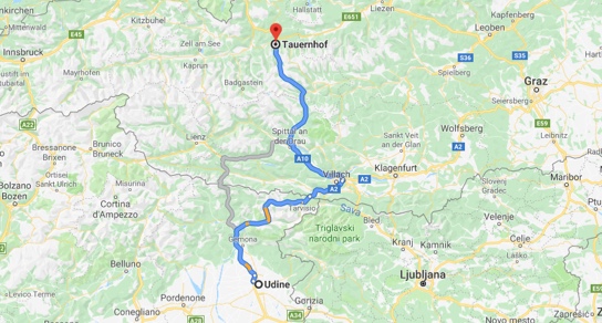 Maps Italy-Villach-Sporthotel Tauernhof