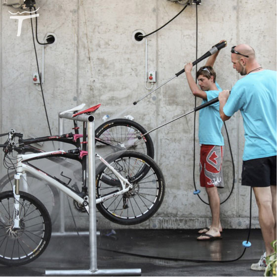 Waschlanlage Bikeurlaub hotel Tauernhof im SalzburgerLand