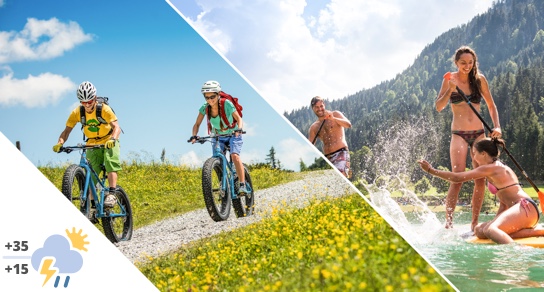 Hiking and swimming Bikehotel Flachau